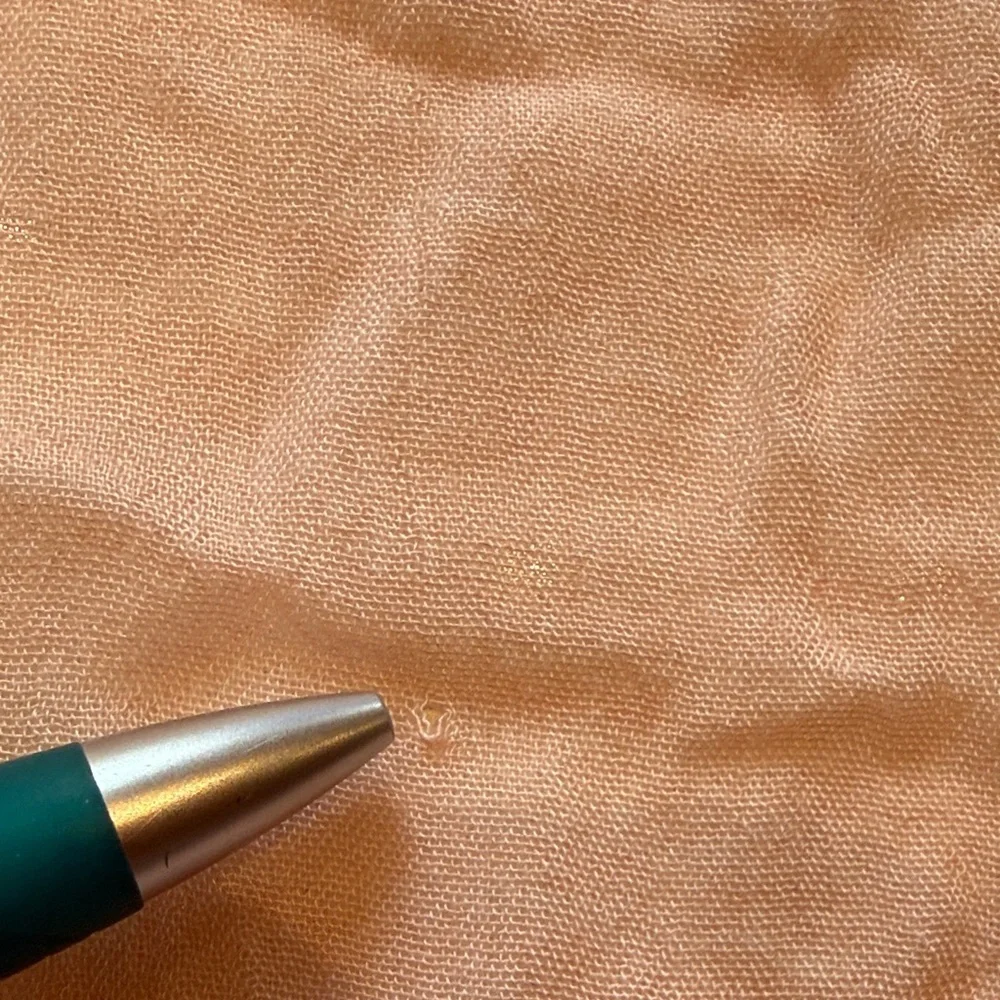 Spumoni Lightweight Colorblock Scarf Wrap with Fringe Ends, Flawed